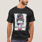 4. Juli Uncle Sam s Day America Patriot USA Flag T-Shirt (Vorderseite)