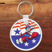 4. Juli Uncle Sam Schlüsselanhänger (Vorderseite)