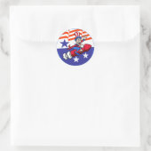 4. Juli Uncle Sam Sticker (Tasche)