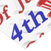 4. Juli Uncle Sam Tischdecke (Schrägansicht)