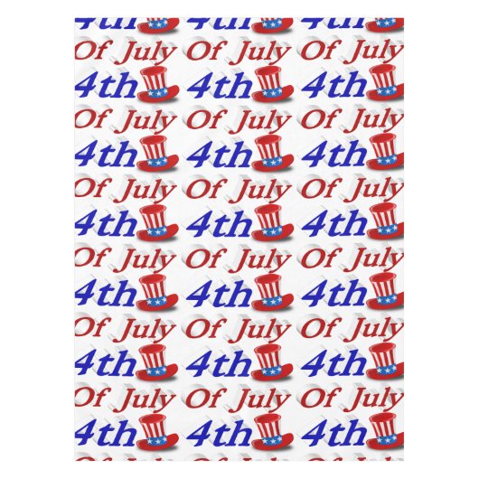 4. Juli Uncle Sam Tischdecke (Vorderseite)