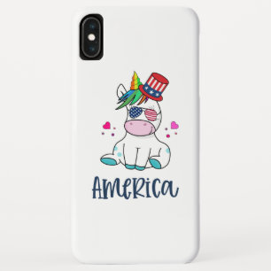 4. Juli Unicorn mit US-Flagge Sun Brillen Case-Mate iPhone Hülle