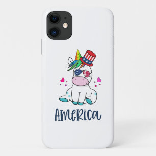 4. Juli Unicorn mit US-Flagge Sun Brillen Case-Mate iPhone Hülle