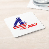 4. Juli Untersetzer (angewinkelt)