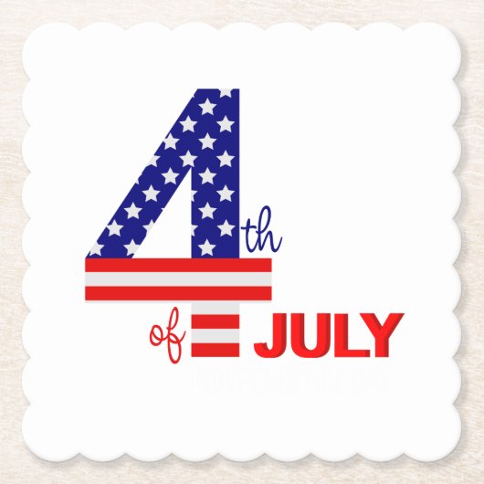 4. Juli Untersetzer (Vorderseite)