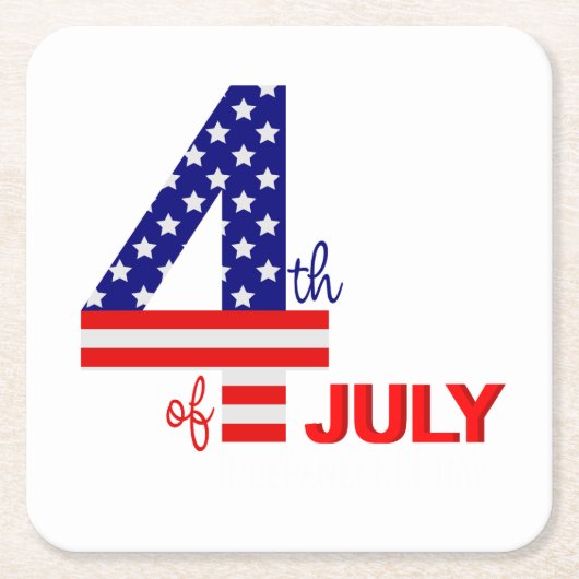 4. Juli Untersetzer (Vorderseite)