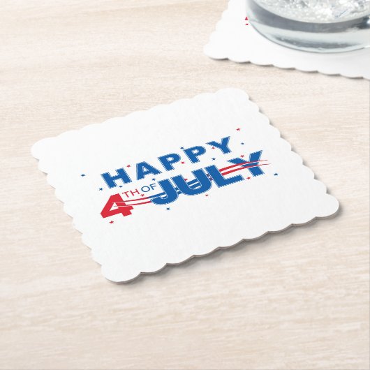 4. Juli Untersetzer (angewinkelt)