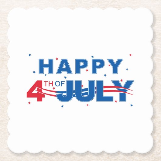 4. Juli Untersetzer (Vorderseite)