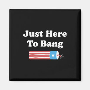 4. Juli US-amerikanische Fahnen Männer Magnet