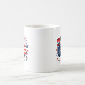 4. Juli US-amerikanische Flagge Kaffeetasse (Mittel)