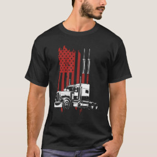 4. Juli US-amerikanische Flagge Patriotic Truck Dr T-Shirt