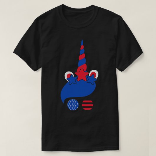 4. Juli US-amerikanische Flagge T-Shirt (Design vorne)