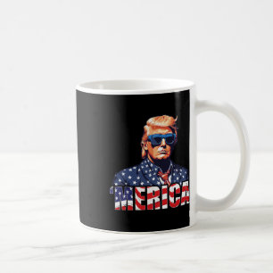 4. Juli US-amerikanische Flagge Trump Vintage Outf Kaffeetasse