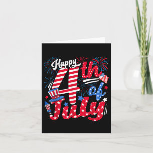 4. Juli US Flag American 4. Juli Ind. Karte