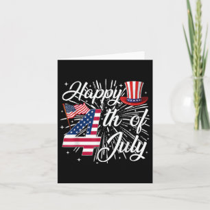 4. Juli US Flag American 4. Juli Ind. Karte