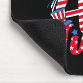 4. Juli US Flag American 4. Juli Ind. Mousepad (Ecke)