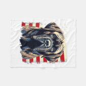 4. Juli US Flag Englisch Mastiff Hund _1 Fleecedecke (Vorderseite (Horizontal))