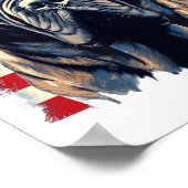 4. Juli US Flag Englisch Mastiff Hund _1 Poster (Ecke)