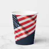 4. Juli US Flag Family Foto Pappbecher (Rückseite)