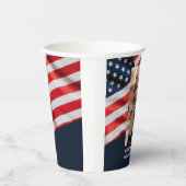 4. Juli US Flag Family Foto Pappbecher (Rechts)