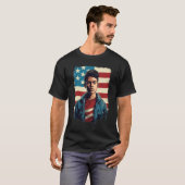 4. Juli US-Flagge Amerikanischer Junge 1 T-Shirt (Vorne ganz)