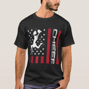 4. Juli US-Flagge Cheer Vater Geschenk für Vater C T-Shirt