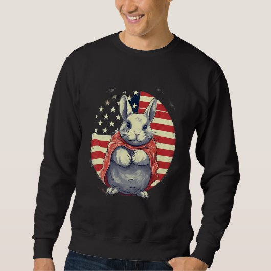 4. Juli US-Flagge Chinchilla Sweatshirt (Vorderseite)