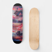 4. Juli US-Flagge Digitale abstrakte Kunst Skateboard (Vorderseite)