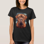 4. Juli US-Flagge Französischer Mastiff Hund T-Shirt (Vorderseite)