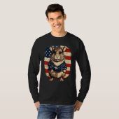 4. Juli US-Flagge Gerbil 1 T-Shirt (Vorne ganz)