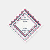 4. Juli US Flagge Individuelle Name Jahr Serviette (Ecke)