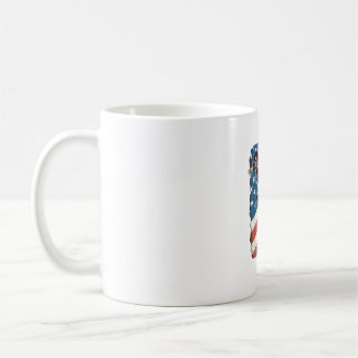 4. Juli US-Flagge Italienischer Windhund Hund Kaffeetasse
