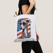 4. Juli US-Flagge Italienischer Windhund Hund Tasche (Von Nahem)