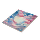 4. Juli US-Flagge Liebe digitale abstrakte Kunst Fliese (Seite)