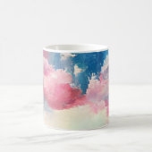 4. Juli US-Flagge Liebe digitale abstrakte Kunst Kaffeetasse (Mittel)