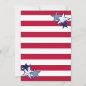 4. Juli US Flagge Moderne Patriotische GRILLEN Einladung (Rückseite)