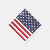 4. Juli US Flagge Napkins Serviette (Ecke)
