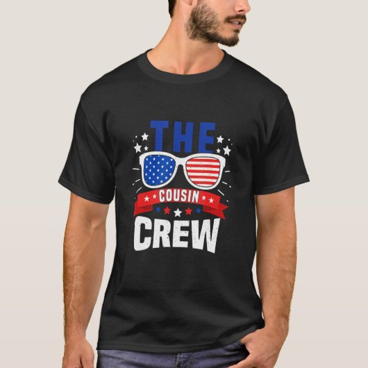 4. Juli US-Flagge Popsicle der Cousin Crew 7 T-Shirt (Vorderseite)