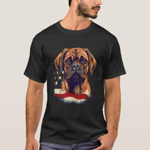 4. Juli US-Flagge Puggle Hund T-Shirt