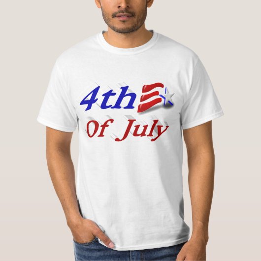 4. Juli US Flagge T - Shirt (Vorderseite)
