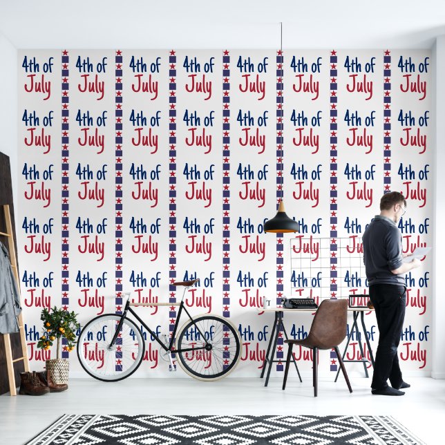 4. Juli US Flagge Tapete (Wohnbereich)