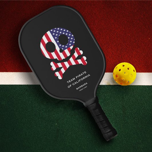 4. Juli US Skull Bones Pickleball Team Familie Pickleball Schläger
