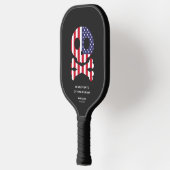 4. Juli US Skull Bones Pickleball Team Familie Schläger (Links)