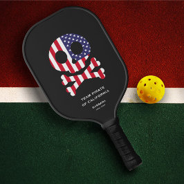 4. Juli US Skull Bones Pickleball Team Familie Schläger