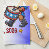 4. Juli USA 250. Jahrestag Halbjahr Geschirrtuch (Viertel Falte)