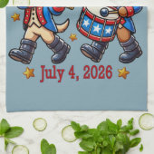 4. Juli USA 250. Jahrestag Halbjahr Geschirrtuch (Gefaltet)