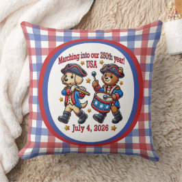4. Juli USA 250. Jahrestag Halbjahr Kissen