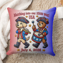 4. Juli USA 250. Jahrestag Halbjahr Kissen
