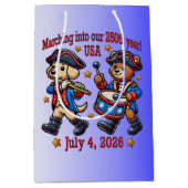 4. Juli USA 250. Jahrestag Halbjahr Mittlere Geschenktüte (Vorderseite)
