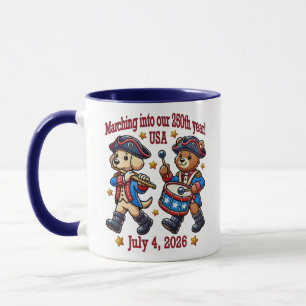 4. Juli USA 250. Jubiläum Semiquincentennial Tasse